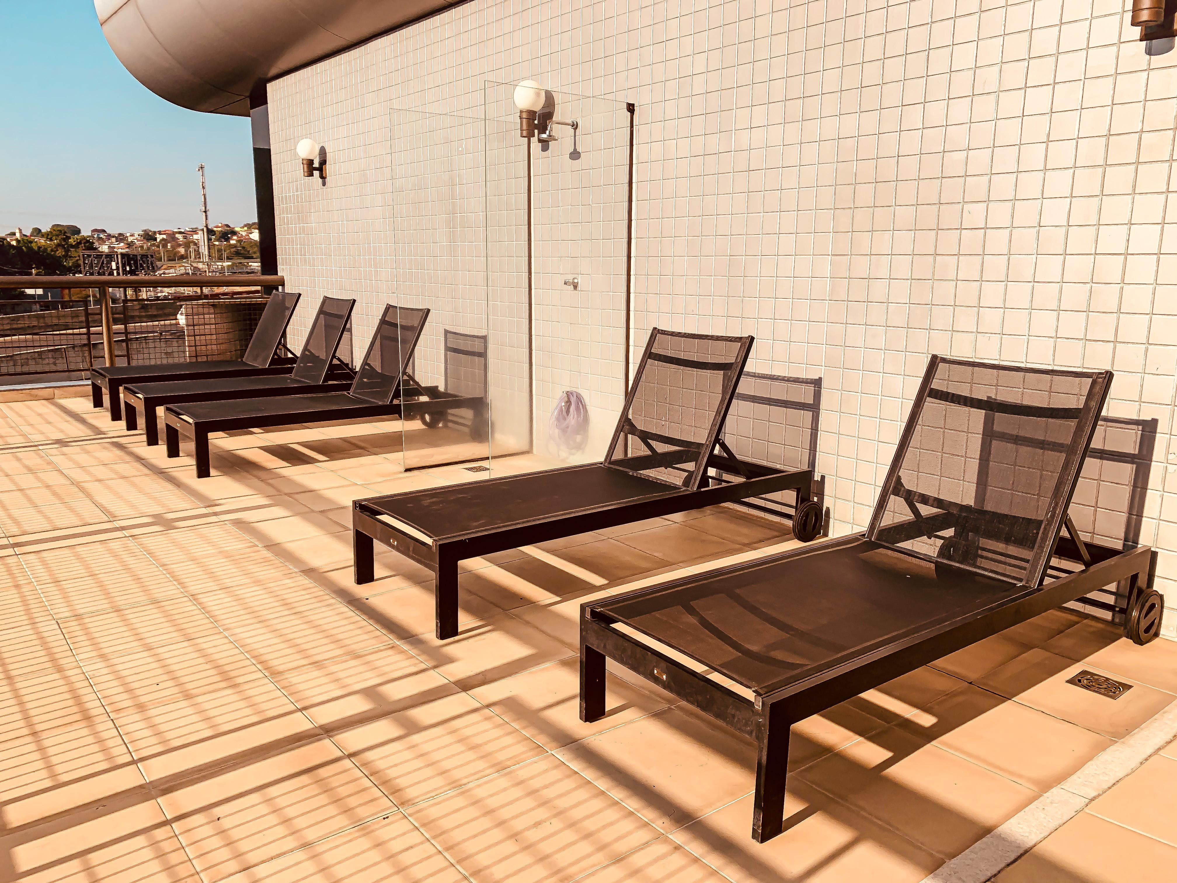 Ouro Minas Hotel Belo Horizonte, Dolce By Wyndham Kültér fotó Sunloungers